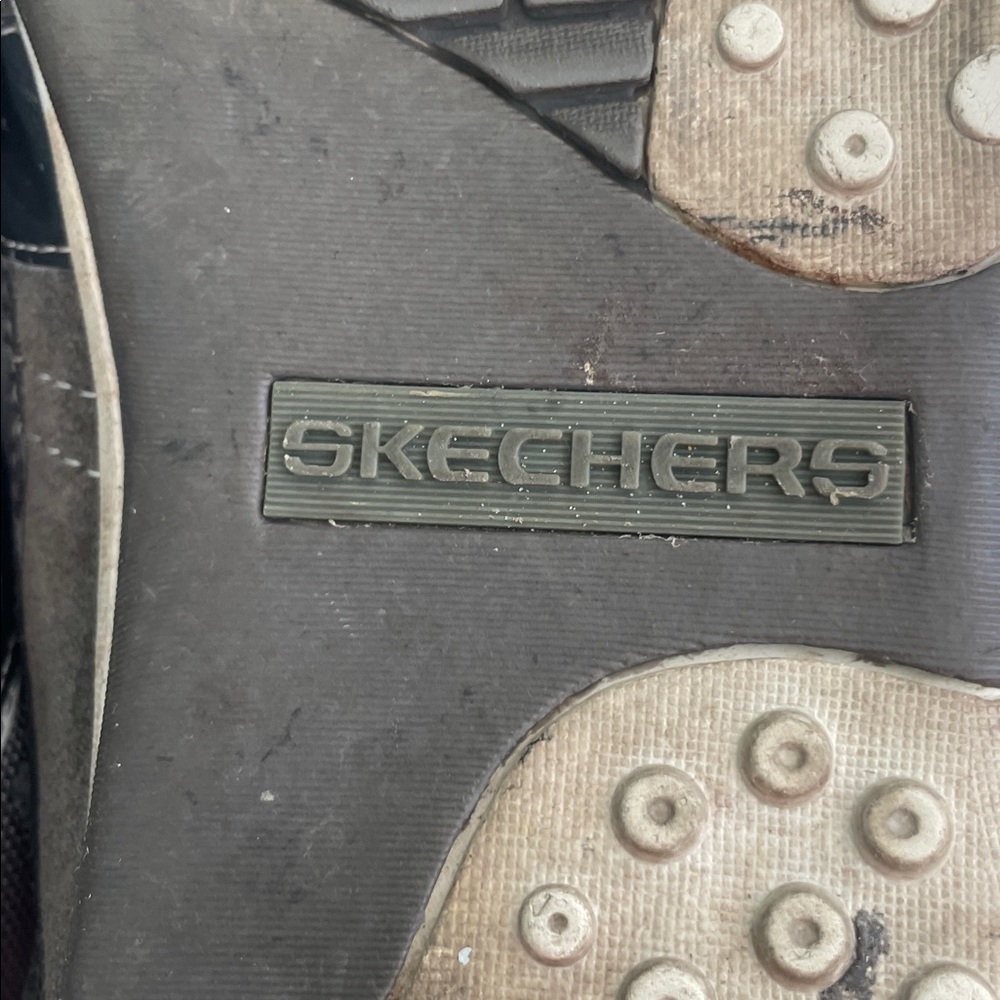 Men's Gray and Blue Casual Sneakers by SKETCHERS - Picture 5 of 5
